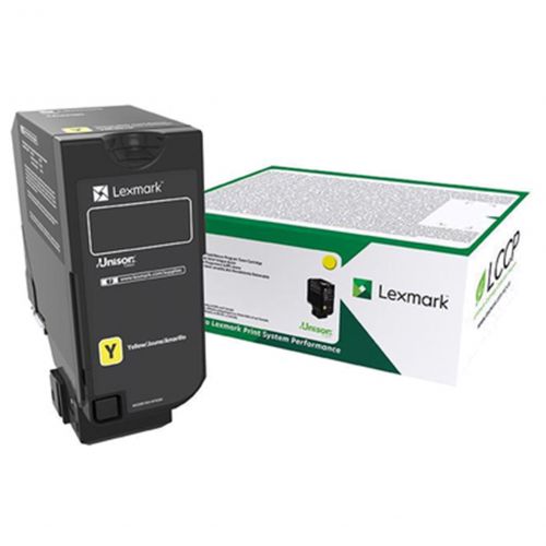 Lexmark Cs/Cx827 Yellow Return Program Toner Cartridge 15K