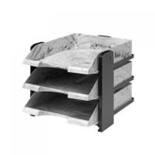 Jalema Letter Tracy Rack Marble High Gloss Light Grey