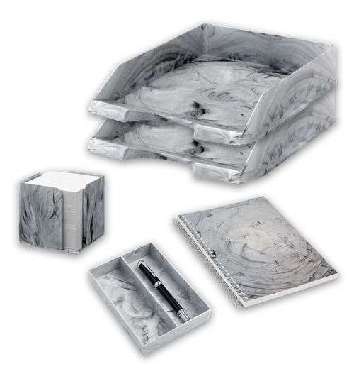 Jalema Marble Desk Set Light grey