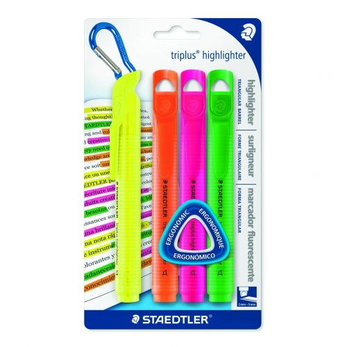 Staedtler Triplus Highlighter Assorted Highlighters PK4