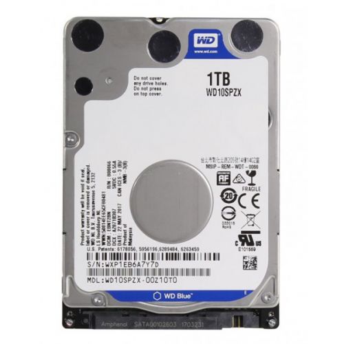 Western Digital Blue 1TB SATA 2.5 Inch Internal Hard Drive Hard Disks 8WD10SPZX