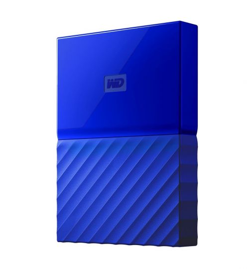 WD My Passport 3TB Usb3.0 Portable Blue Drive