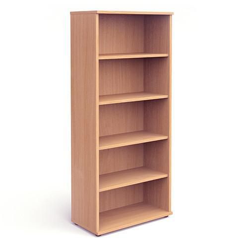 Trexus Office Very High Bookcase 800x400x2000mm 4 Shelves Beech Ref I000052
