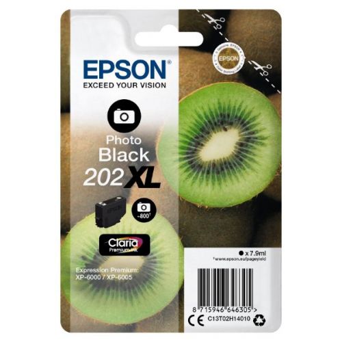 OEM Epson 202XL Photo Black High Capacity Ink Cartridge T02H1