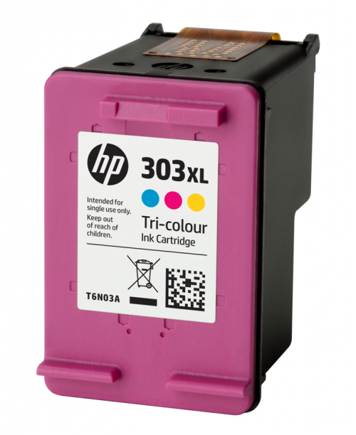 HP 303XL Tricolour High Yield Ink Cartridge 10ml for HP ENVY Photo 6230/7130/7830 series - T6N03AE