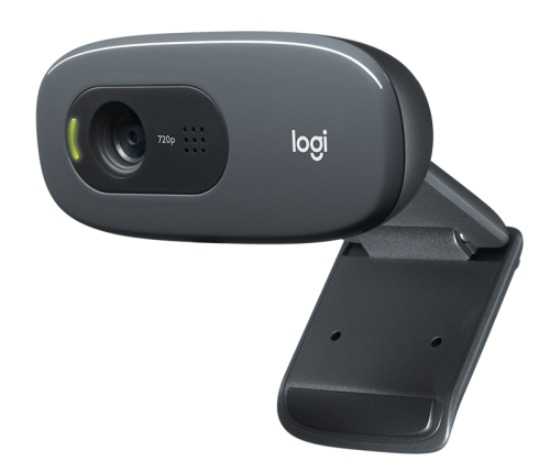 Logitech C270 HD 3MP 1280 x 720 Pixels Resolution USB 2.0 Black Webcam - 8LO960001063