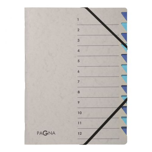 Pagna Pro Deluxe 12 Part File Grey/Blue  PK 5