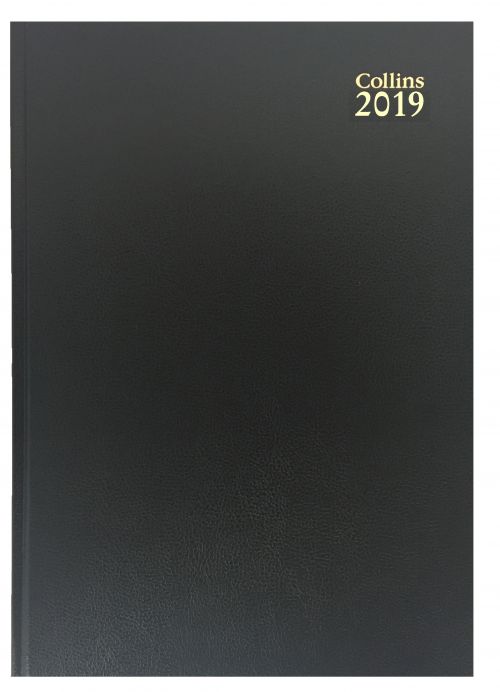 Collins A5 Desk Diary Week to View 2019 Black