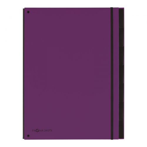 Pagna Master Organiser A4 12-Part Files Purple 2412912 [Pack 8]