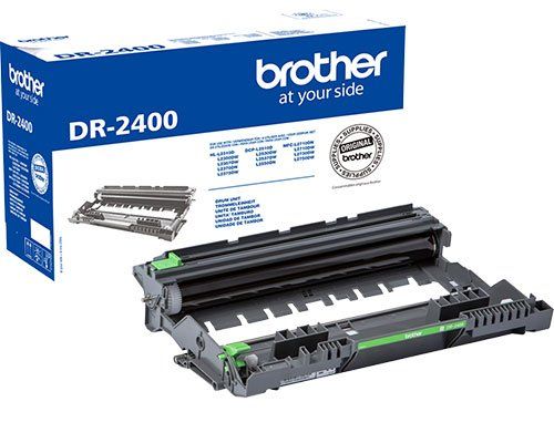 BRDR2400 | The Brother DR2400 Drum Unit replaces and refreshes the laser printing assembly at the heart of your Brother laser printer, giving you continued crisp output that looks good as new.  Because Brother printers feature a separate toner cartridge and drum unit, your print costs are lowered - you need only replace the drum unit when necessary. Designed for use for up to 12,000 pages.