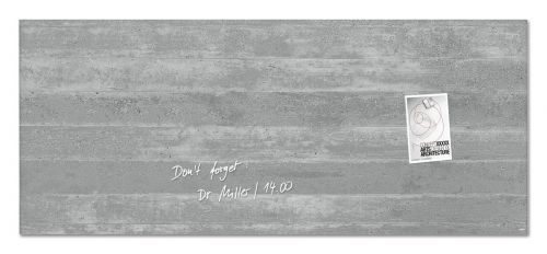 Sigel Artverum Magnetic Glass Board 1300x550mm Concrete