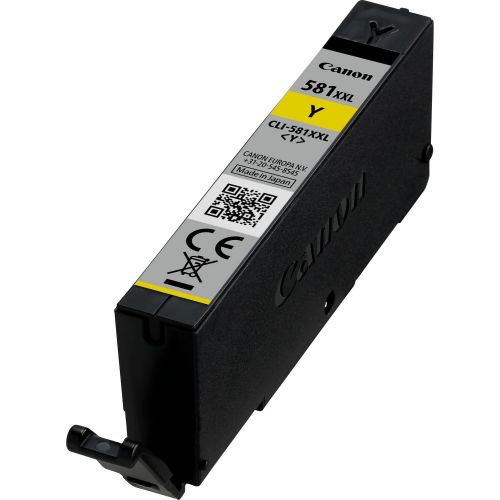 Canon CLI581XXLY Yellow Extra High Capacity Ink Cartridge 12ml - 1997C001 CACLI581XXLY
