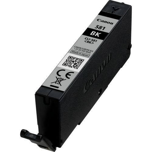 CACLI581BK | This black ink is used for printing high quality photos.  Combined with Canon’s photo paper it protects your images from fading using the ChromaLife100 system.