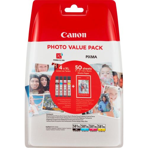 Canon CLI-581Xl CMYK Photo Cartridges Pack 2052C004