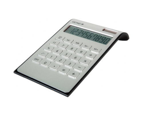 40279GN | Stylish desktop calculator with large, angled, 12-digit display. Modern design combined with functionality and high-quality workmanship. Easy to use keyboard and easy to clean plastic keys.