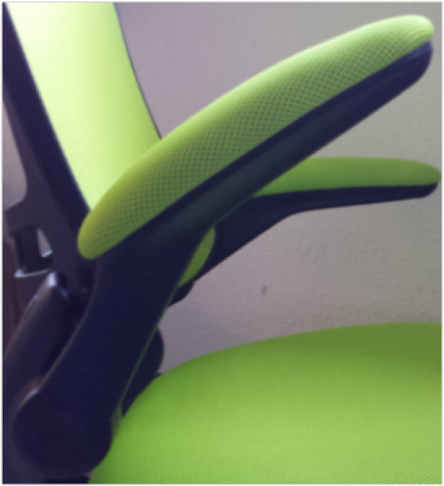 Luna White Frame Designer Mesh Chair Blue