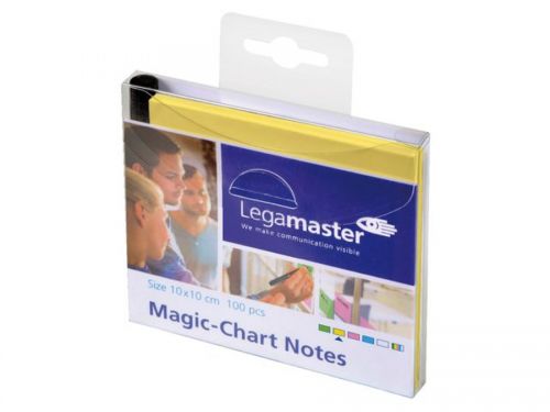 Legamaster Magic-Chart Notes yellow 10x10CM PK100