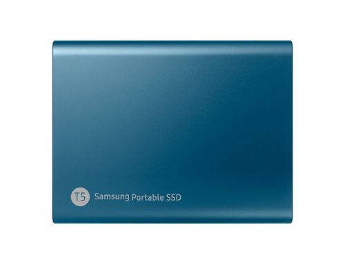Samsung 500GB T5 Blue USB3.1 Gen2 USB C External Solid State Drive Samsung