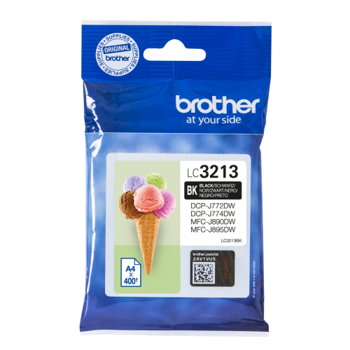 BRLC3213BK | Specially engineered to work in synergy with your Brother product, to guarantee that your prints are delivered fast and in perfect clarity. Genuine supplies provide better value for money in the long run than cheaper alternatives.