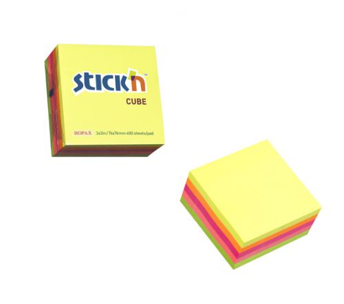 Sticky Cube 76x76mm Neon Asstd Offer