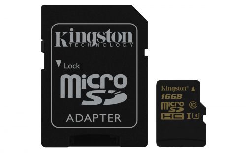 Kingston 16GB Microsdhc Class U3 Uhsi Sd Adapt