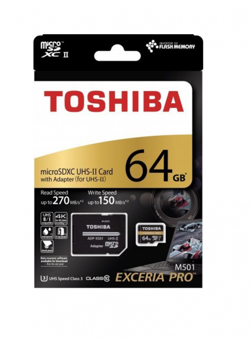 Toshiba 64GB Micro Sdsdxc 4K Exceria Pro Uhs2