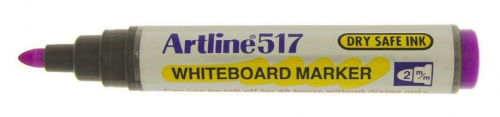 Artline 517 Dry Wipe Marker Bullet Purple Bx12