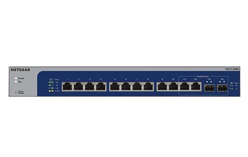 Netgear Web Managed Plus 12 Port Multi Gigabit Switch Ethernet Switches 8NEXS512EM100EUS