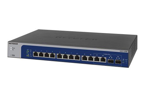 Netgear Web Managed Plus 12 Port Multi Gigabit Switch Ethernet Switches 8NEXS512EM100EUS