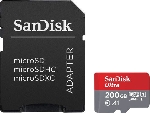 Sandisk microSDHC 200GB Adapter 100MBs C10