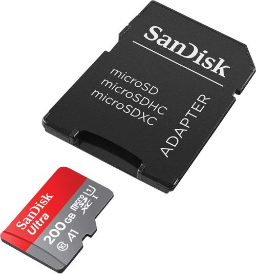 Sandisk microSDHC 200GB Adapter 100MBs C10