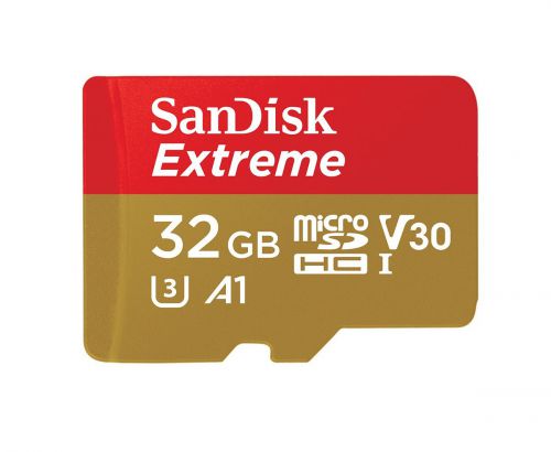 Sandisk Extreme microSDHC 32GB Memory Card and Adapter