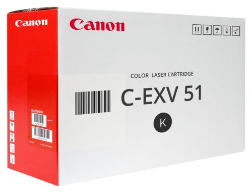 OEM Canon 0481C002 C-EXV51BK Black 69000 Pages Original Toner