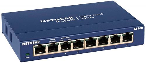 Netgear Prosafe 8 Port Gigabit Desktop Switch Ethernet Switches 8NEGS108UK