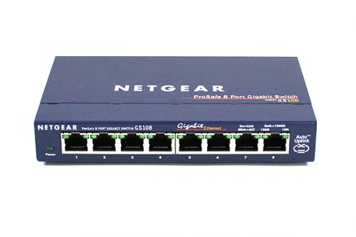 Netgear Prosafe 8 Port Gigabit Desktop Switch Ethernet Switches 8NEGS108UK