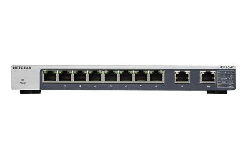 Netgear 8 Port Gige Unmanaged Switch With 2 Port Uplinks Ethernet Switches 8NEGS110MX100UKS