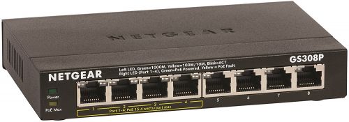 Netgear GS308P 8 Port Unmanaged Gbit Power Over Ethernet Switch