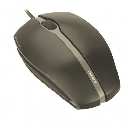 CH07426 | The Cherry Gentix USB Wired Optical Mouse with its modern design, accurate scroll wheel action and precise mouse key pressure points make this product unique in its price class. A reliable corded mouse with 1000 dpi resolution for precise and flowing cursor control. Featuring three buttons, optical sensor and rubber side surfaces and rubber scroll wheel offer improved grip. The mouse with a symmetrical design is suitable for left and right-handed users. The Gentix mouse can be connected quickly and easily via Plug and Play. The mouse has a 1.8m cable with USB connection for use on the laptop and PC.