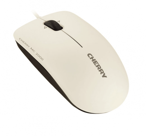 Cherry MC 2000 USB Wired Infra-red Mouse With Tilt Wheel Technology Pale Grey JM-0600-0 CH08618 Buy online at Office 5Star or contact us Tel 01594 810081 for assistance