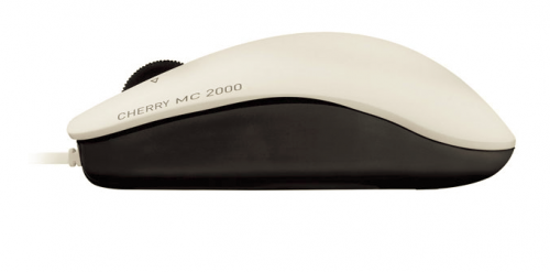Cherry MC 2000 USB Wired Infra-red Mouse With Tilt Wheel Technology Pale Grey JM-0600-0