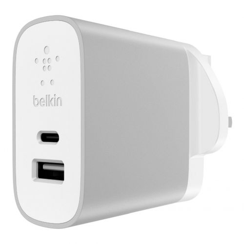 Belkin Charger 1 x USBC 15W 1 x USBA 12W