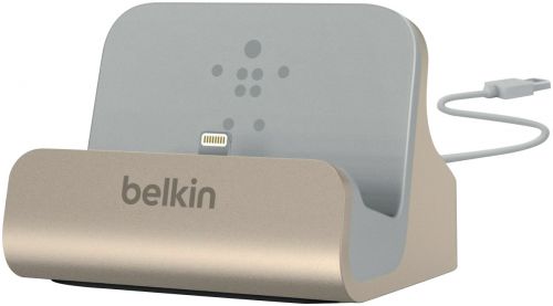 Belkin iPhone Lightning Charge Sync Dock Gold