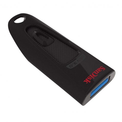 The SanDisk Ultra USB 3.0 Flash Drive combines faster data speeds and generous capacity in a compact, stylish package. Spend less time waiting and transfer files to the drive up to ten times faster than with a standard USB 2.0 drive. With storage capacities up to 512GB, the drive can accommodate your bulkiest media files and documents.