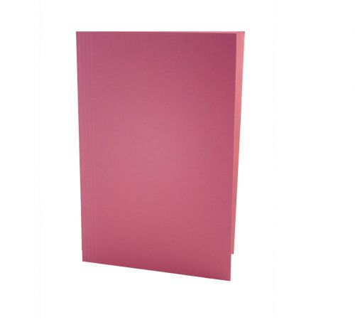 Guildhall Square Cut Folders Manilla FS Pink PK100 Promo