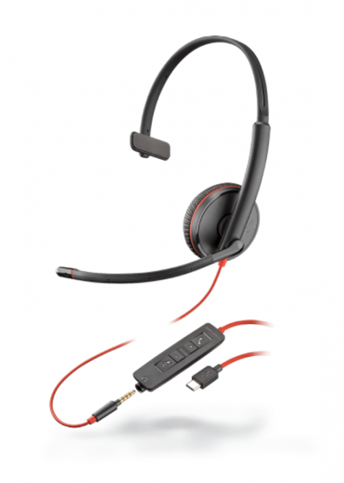 HP Poly Blackwire C3215 Monaural USB-C Wired Headset with Carry Case 8PO80S05A6 Buy online at Office 5Star or contact us Tel 01594 810081 for assistance