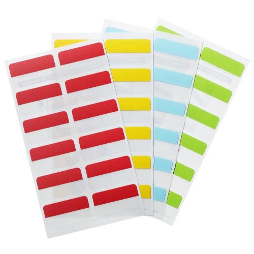 3L Index Tabs Re-pos 25mm Assorted 10520 PK72 3for2