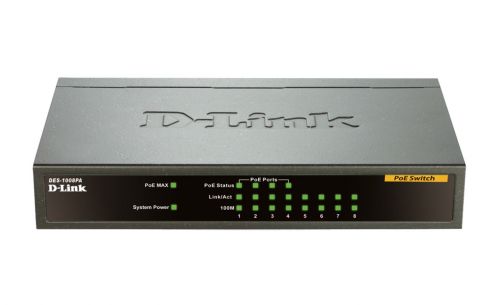 D-Link 8 Port Desktop Switch with 4 PoE Ports