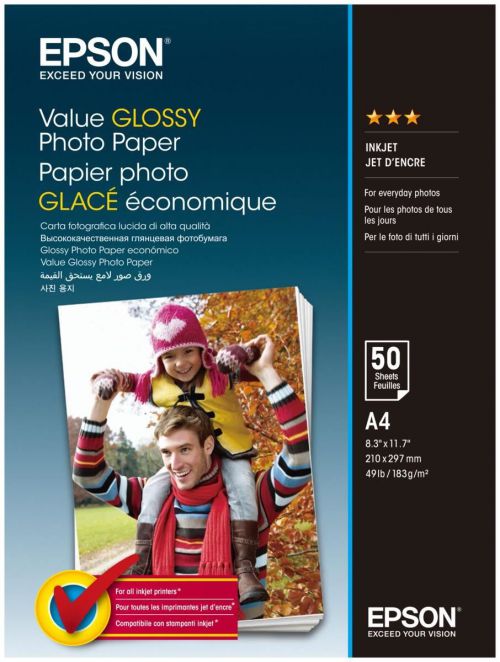 EPSON GLOSSY PHOTO PAPER A4 50 SHEET