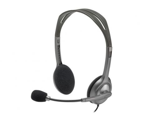 Logitech H111 Binaural Stereo Grey Headset Headsets & Microphones 8LO981000593