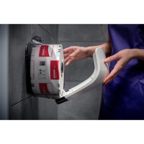 Katrin Inclusive Gigant Toilet Roll S Dispenser White 90069 - KZ09006